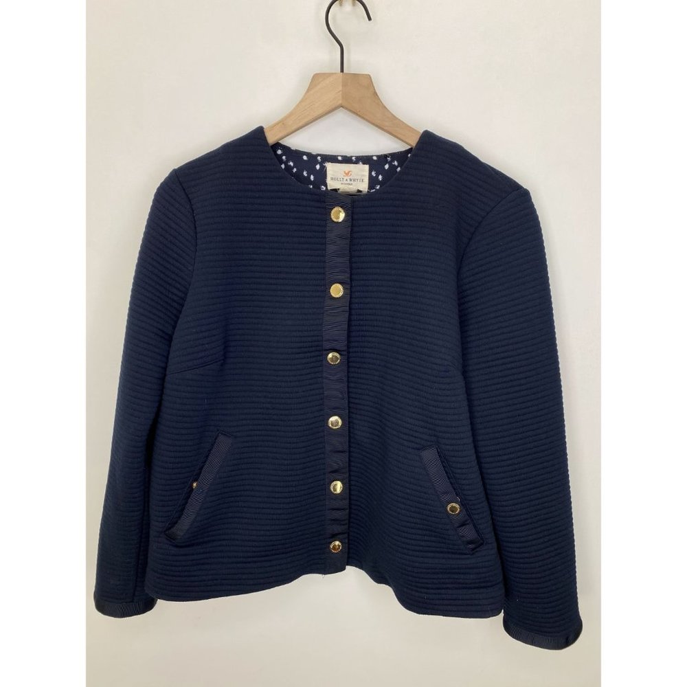 Holly & Whyte Long Sleeve Blazer Blue Size Medium